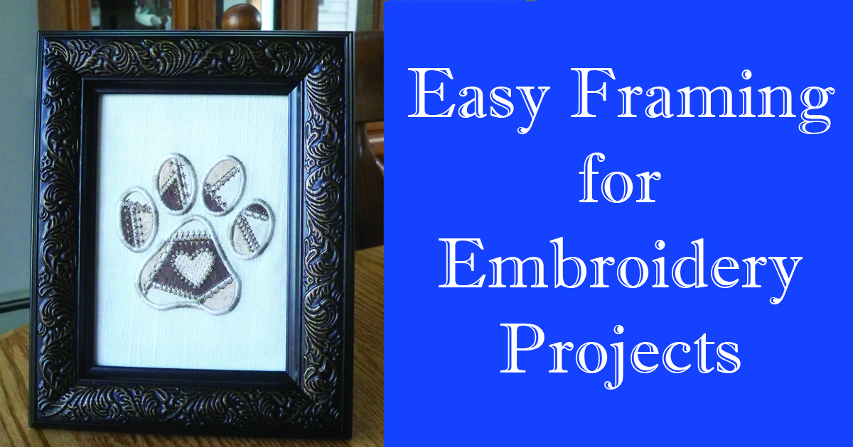 framing embroidery