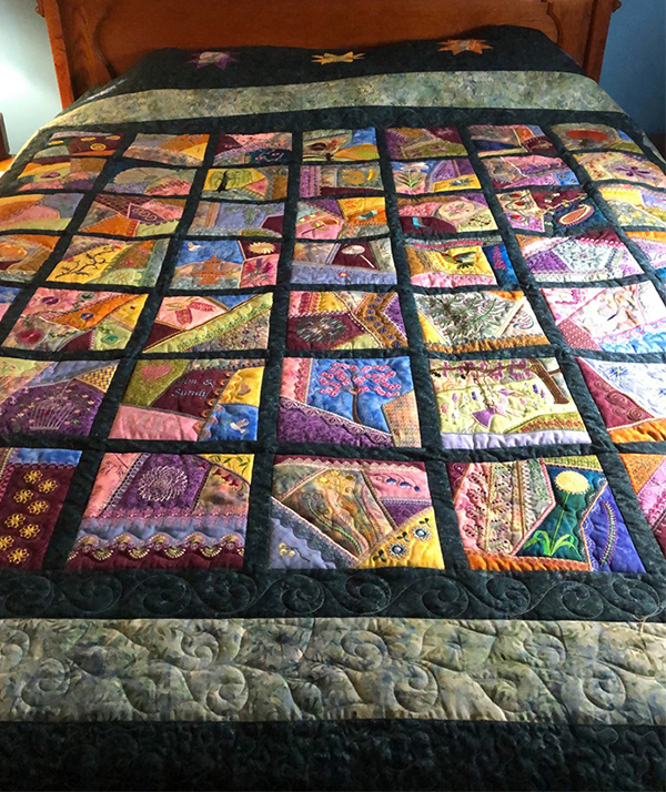 Going Crazy: Arranging Crazy Quilt Blocks - Embroidery Tips and Blog