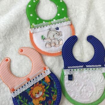 Stitch Delight Secrets Of Embroidery Interchangeable Baby Bibs