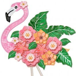 Download Anandas Divine Designs Secrets Of Embroidery 3d Tropical Flamingos